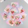 Cardboard "Flowers 12" set 10 pcs (5 types) 4x6 cm