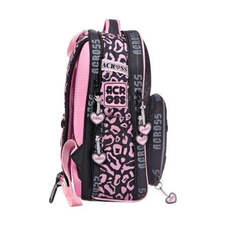 School backpack by Ergon. Spray Across 194 37*28*12 Virgo + Pen, Back Cher/Rose 24-194-9-2