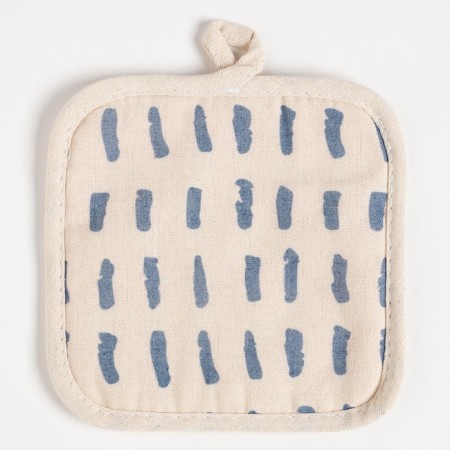 Kitchen set (2 objects) of the share "Trend", the color is blue, a severity 17x17 cm, mittens 26x16 cm, 100% p/e-3
