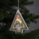 Christmas tree toy "Snowman", from batteries, glow warm white