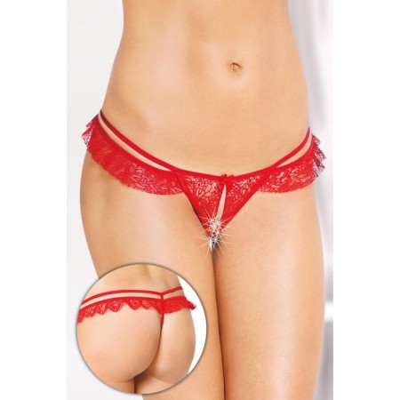 Softline collection panties, red color, size m/l