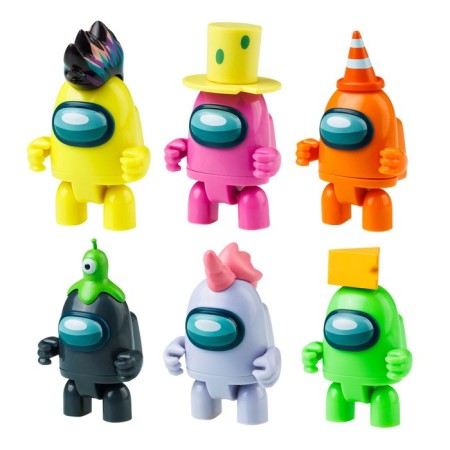A set of figures among us, with accessories, with mobile elements, 6 pcs
