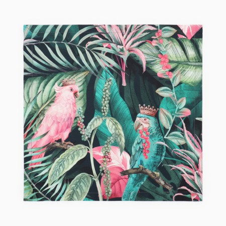 Ethel Ethel Tropical Parrots 46x46cm, 100% HL, sarzha 190 g/m