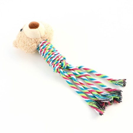 Soft toy for dogs "Bear" White, 24 cm-1