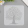Plastic stencil "tree" 15x15 cm