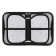 Penal 3 sections, tab inside, 140 x 210 x 40 mm, fabric, calligrata top block "Anime"