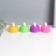 LED candles, nightlights LED RISALUX “Make a desire” set of 4 pcs., RGB, 3.5 × 3.5 × 4 cm, mix