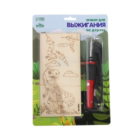 Set for burning and painting on wood "Dinosaurs"-8