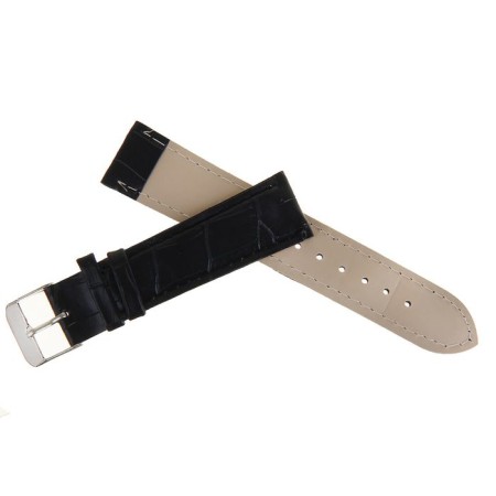 Solomon watch strap, 20 mm, eco-leather, L-19 cm, black