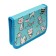 School Penal on a zipper 13 x 19.5 cm "cats" fabric, 1 section