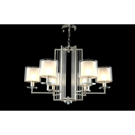 Crystal Lux, Nicolas 3400/306, E14, 6x60 W, 48.8x74x74 cm, Nickel color-1