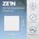 Ventilation grate Zein luxury RM2525, 250 x 250 mm, with a grid, metal, white