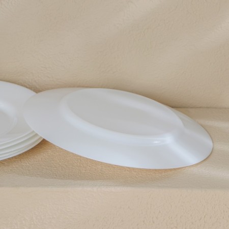 A set of lunch plates Luminarc EVERYAYDAY, D = 24 cm, glass -ceramic, 6 pcs, white color-4