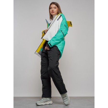 Ski suit female, size 42, yellow color-23