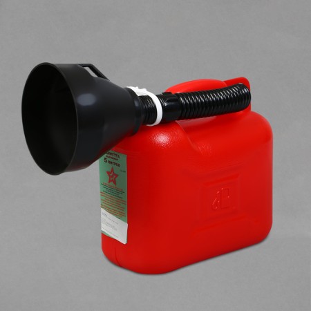 Kanistr Fuel and Manic Ground, 5 L, with a funnel, red-10