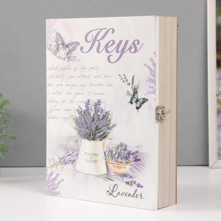 Klyuchnitsa tree 6 hooks "jug with lavender" 19.5x5x26 cm-2