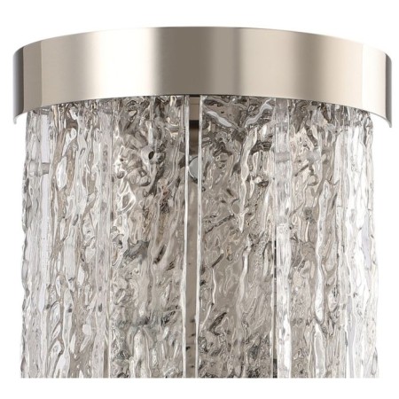 Wall lamp Frostyle 2xe14 40w, size 20x11.5x27 cm, glossy nickel color-1