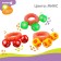 Rattle - bracelet "on the handle", 3 bells, color mix