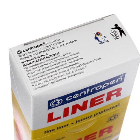 Capillary pen Centropen 2811 0.8 mm, black color, letter length 1500 m, cardboard packaging-4