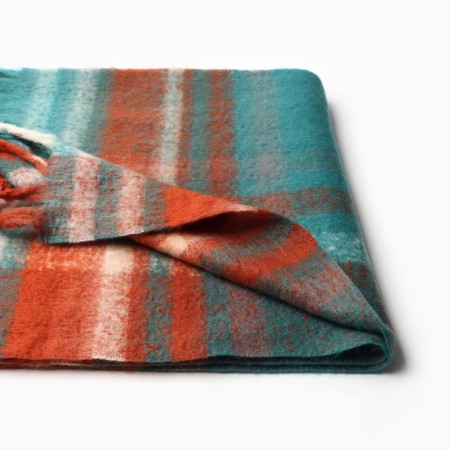 Female scarf, green color, rr 48x195 cm-1