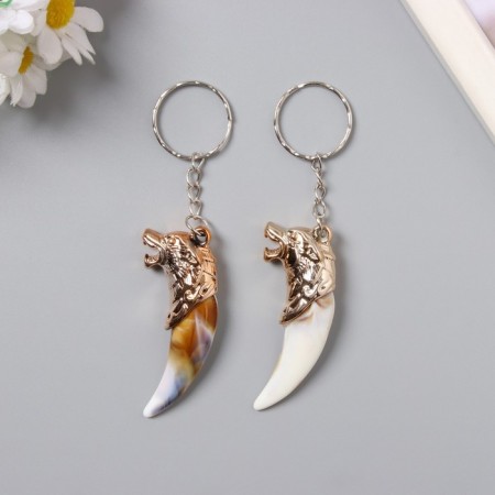 Plastic key "Fang with a wolf" 5.7x1.3x2.3 cm