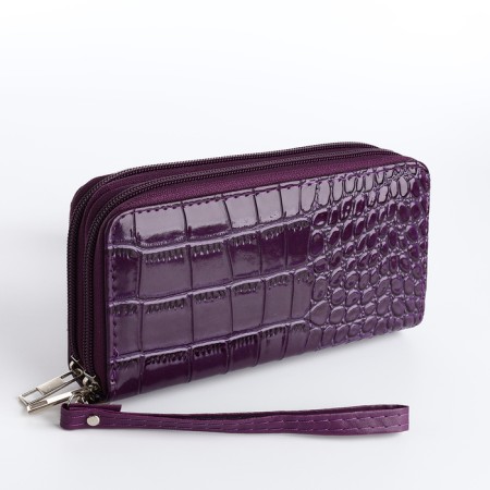 Women's wallet on lightning, purple color