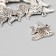 Decor metal for creativity "Pattern fish" (A11934) 2.2x2 cm