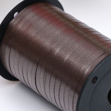 Tape for decor and gifts, chocolate, 0.5 cm x 250 m-1