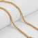 Decorative braid with beads, 6 mm, 2.7 ± 0.5 m, gold color