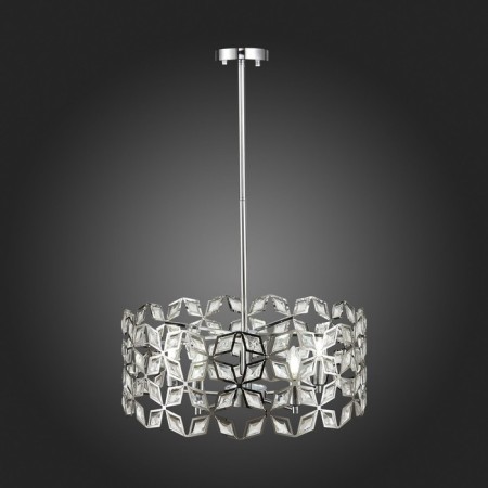Suspension lamp ST LUCE. SL1104.103.05. CASTO. 5x60 watts, E14, 58x58x23 cm, chromium color-7