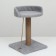 A column-bungee with a sunbed, 35 x 35 x 55 cm, gray