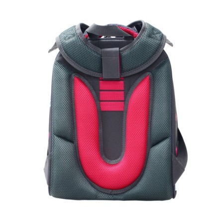 School backpack 38 x 30 x 16 cm, ergonomic back, stavia "cat is always right", gray-6
