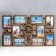 Photo frame plastic in 10 photos 10x15 cm "Anchor and storm" Dark gold 41x68 cm
