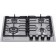 Hon surface Delvento V60V41M011, gas, 4 burners, silver