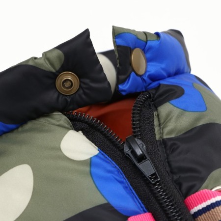 The overalls printed with the lock on the back, size 8 (DS 23 cm, OG 30, Osh 22 cm), blue-9