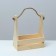 Wooden Kashpo 25 × 13.5 × 29 (9) cm, handle rope, with a slot