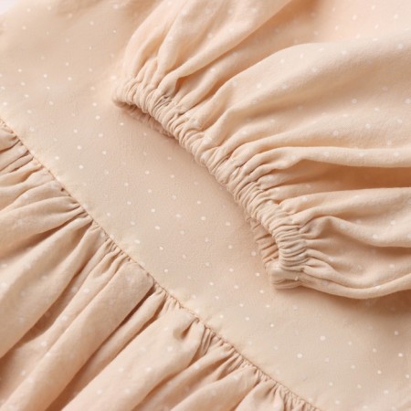 Dress Children's Minaku: Partydress, Milk color, height 122 cm-9