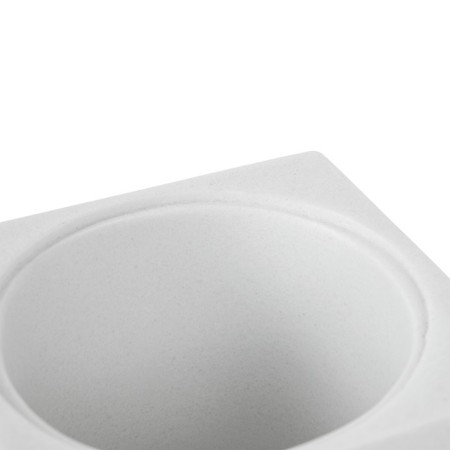Axentia Lindos toilet from white polyresis, 9.2x9.2 height 38.5 cm-2