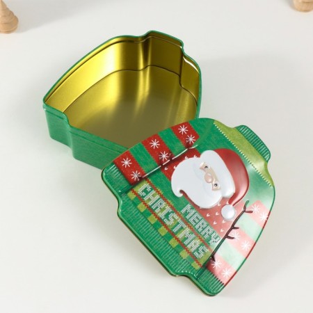 Casket Metal "New Year's sweater" MIX 17x16.5x6.5 cm-4