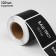 Cretaceous price tag in the roll, self -adhesive, black color, 120 sheets, 5 × 7 cm