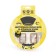 Bilateral sticky tape on a foamed basis, 12 mm x 10 m, for fastening mirrors, black,