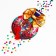 New Year's confetti “Happy New Year!”, Ball, colored rounds, 14 g.