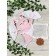 Comforter pillow - heating pad, pink color