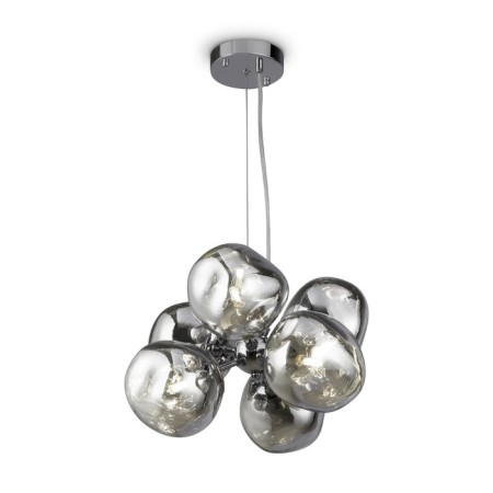 Suspended lamp Freya Fr5378PL-06SM EJECTION, 370x370x1180 mm, G9, 6x40W, color chromium-1