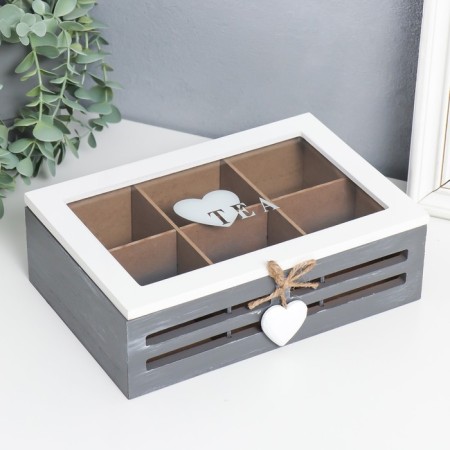 Casket tree with divisions "Tea love" 16x24x7.5 cm