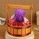 Amulet - brownie "seed in a barrel", h = 23 cm, d = 19, mix