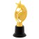 The award figure "Man with a star", gold, a plastic stand is black, 18.5 x 7 cm.
