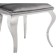 SHEET on the metal frame Erica metal/fabric, chrome/gray 60x57x79 cm
