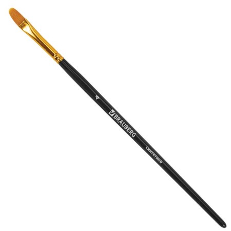 System of brushes synthetics 10 pieces, Brauberg, round; oval; flat; Liners-7