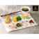 Porcelain relief salad, 150 ml, white color